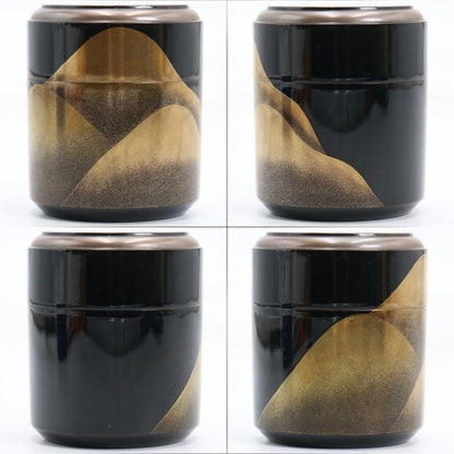 Tōyama Maki-e Naga-Natsume Tea Caddy by Nakamura Sōetsu | Gold Mountains