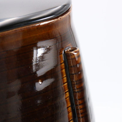 Takatori-yaki Mizusashi Water Jar with Ears by Aoyagi Suiho — Tantansai Attribution