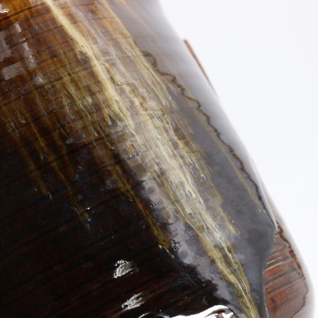 Takatori-yaki Mizusashi Water Jar with Ears by Aoyagi Suiho — Tantansai Attribution