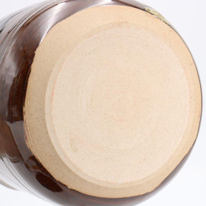 Takatori-yaki Mizusashi Water Jar with Ears by Aoyagi Suiho — Tantansai Attribution