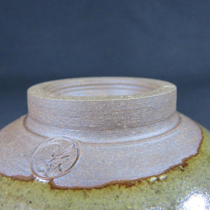 Hai-Yu Ash Glaze Tea Bowl by Ishizaki Koshiro - Shisui Kiln Chawan with Signed Box