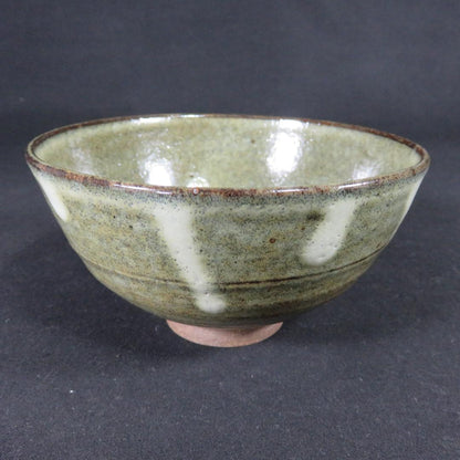 Hai-Yu Ash Glaze Tea Bowl by Ishizaki Koshiro - Shisui Kiln Chawan with Signed Box