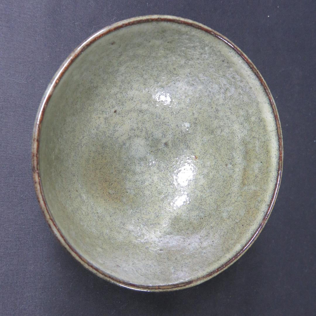 Hai-Yu Ash Glaze Tea Bowl by Ishizaki Koshiro - Shisui Kiln Chawan with Signed Box