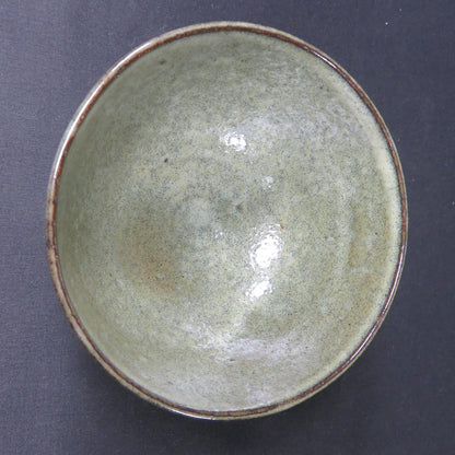 Hai-Yu Ash Glaze Tea Bowl by Ishizaki Koshiro - Shisui Kiln Chawan with Signed Box