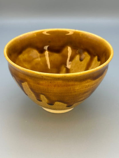 Seto-Glaze Matcha Bowl by Eiraku Zengoro — Senke Jisshoku Hereditary Kyoto Master