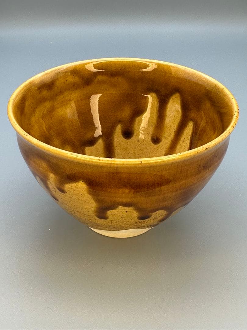 Seto-Glaze Matcha Bowl by Eiraku Zengoro — Senke Jisshoku Hereditary Kyoto Master