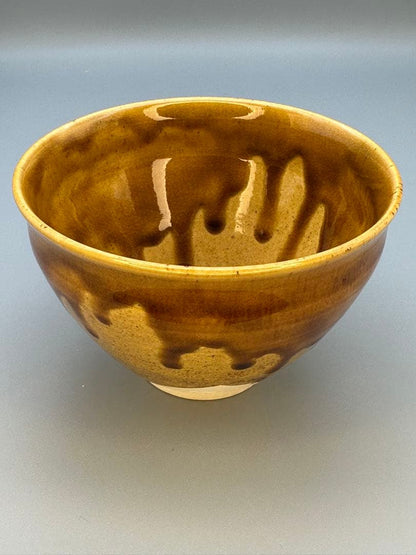 Seto-Glaze Matcha Bowl by Eiraku Zengoro — Senke Jisshoku Hereditary Kyoto Master