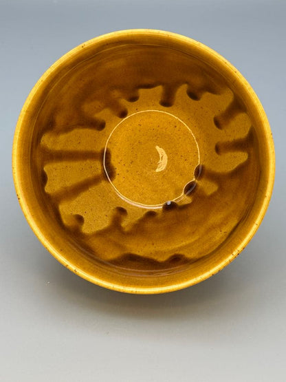 Seto-Glaze Matcha Bowl by Eiraku Zengoro — Senke Jisshoku Hereditary Kyoto Master