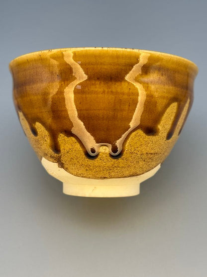 Seto-Glaze Matcha Bowl by Eiraku Zengoro — Senke Jisshoku Hereditary Kyoto Master