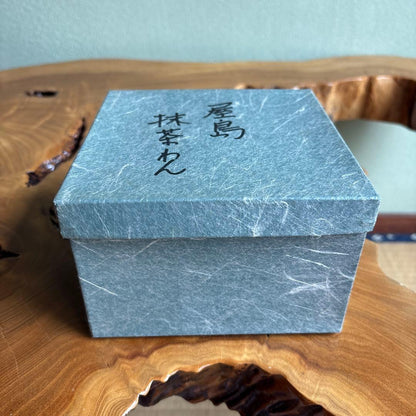 Yashima-yaki Matcha Bowl — Iron Red & Layered Green Glaze, Sanuki Kiln, Japan
