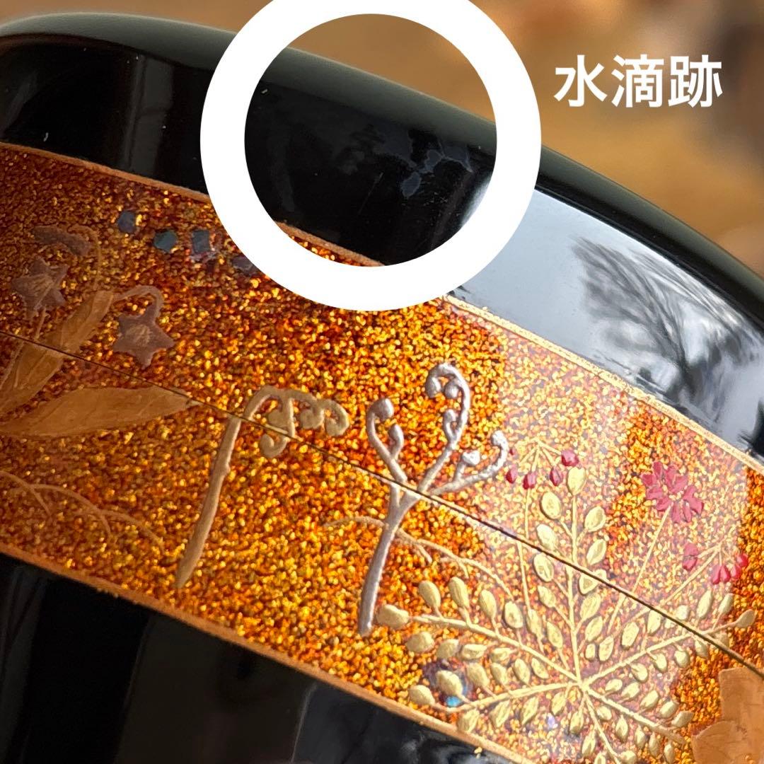 Ō-Natsume Shunshū Maki-e Tea Caddy – Nashiji Gold Band – Okuhara Shōun – Spring Autumn – Japan