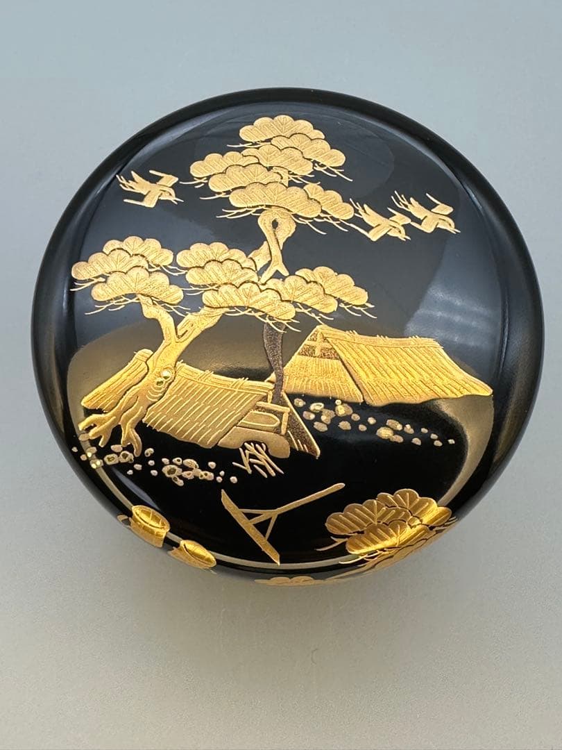 Shiogama Makie Natsume by Yoshida Munetoshi – Japanese Tea Caddy – Urushi Art – Japan