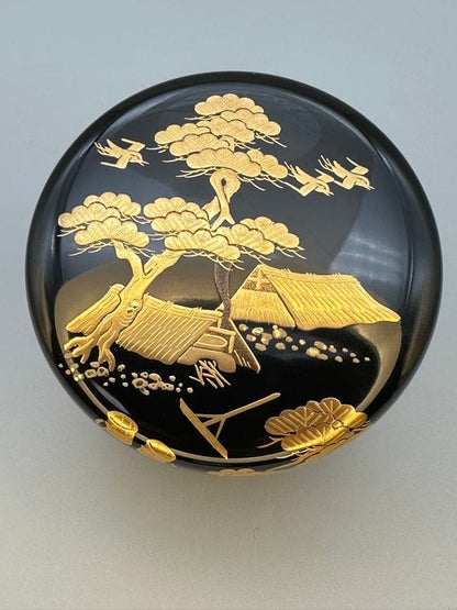 Shiogama Makie Natsume by Yoshida Munetoshi – Japanese Tea Caddy – Urushi Art – Japan