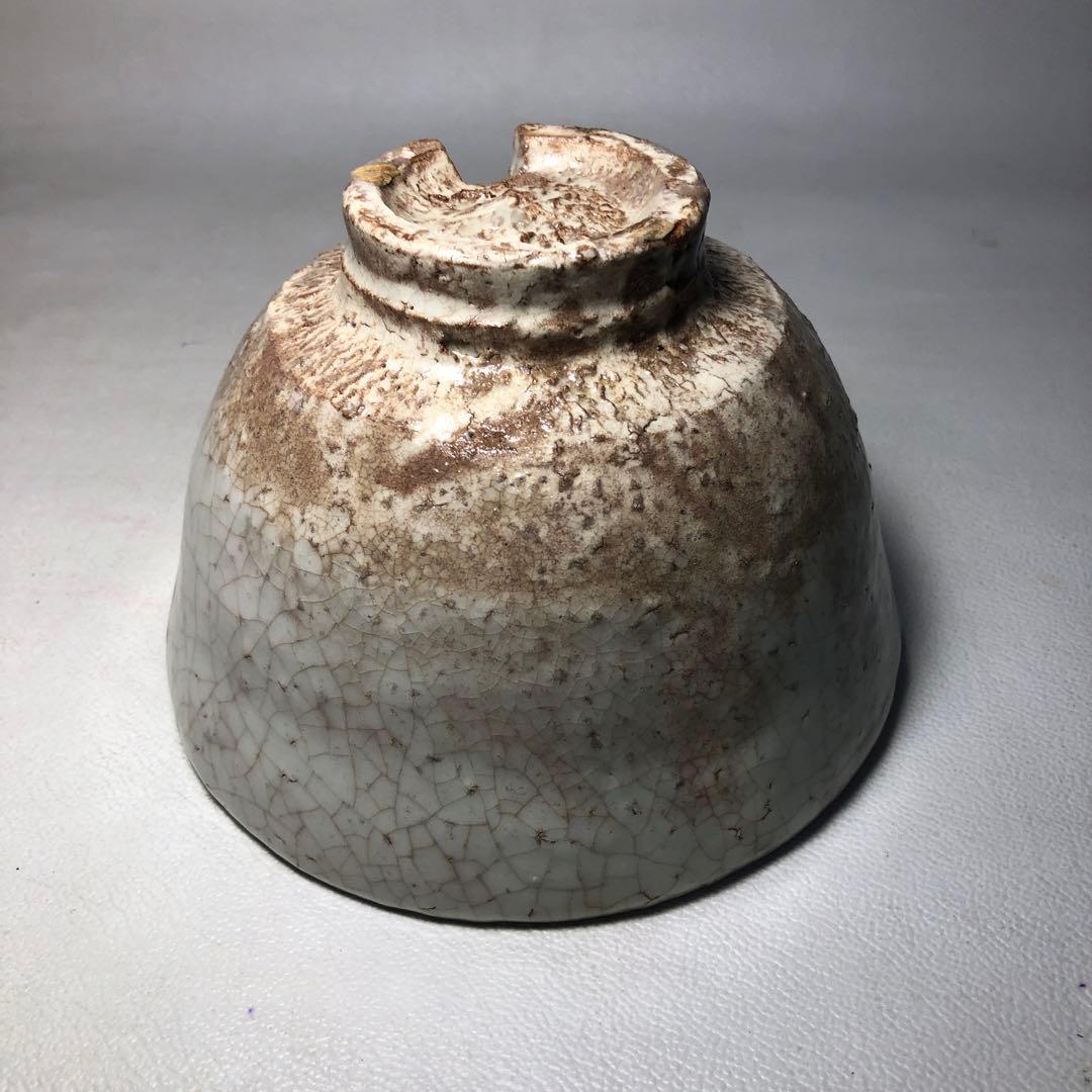 Hagi Ware Tea Bowl by Notomi Uun — Daikasan Kiln, Crackle Glaze Chawan with Signed Box