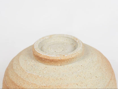 4th Okuda Chuzaemon Shigaraki Tea Bowl — Natural Ash Glaze, Hi-iro Gradient
