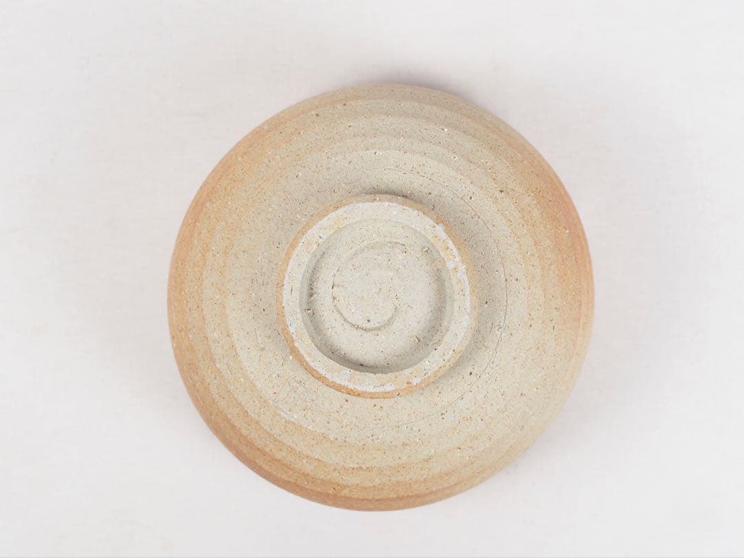 4th Okuda Chuzaemon Shigaraki Tea Bowl — Natural Ash Glaze, Hi-iro Gradient