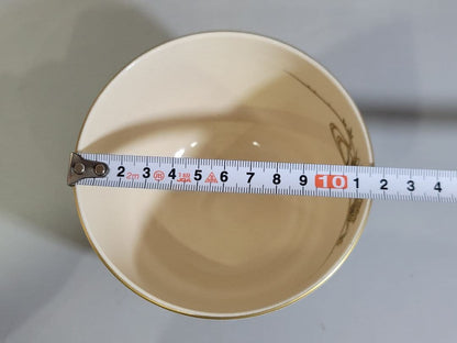 Yatsuhashi Iris Iro-e Chawan by Sugita Shohei — Seikanji Kiln Kyoto