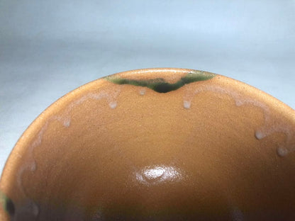 Aka-Oribe Tea Bowl by Sato Kazuko / Fuji-gama Kiln