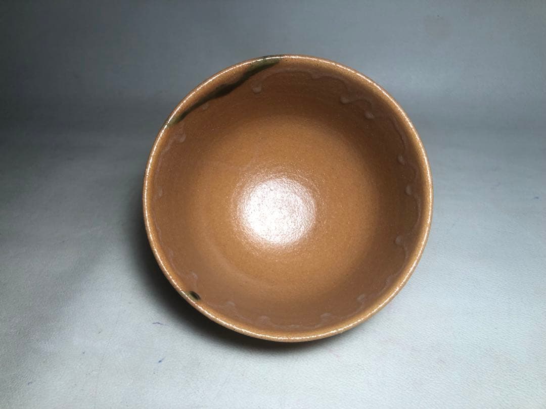 Aka-Oribe Tea Bowl by Sato Kazuko / Fuji-gama Kiln