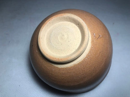 Aka-Oribe Tea Bowl by Sato Kazuko / Fuji-gama Kiln