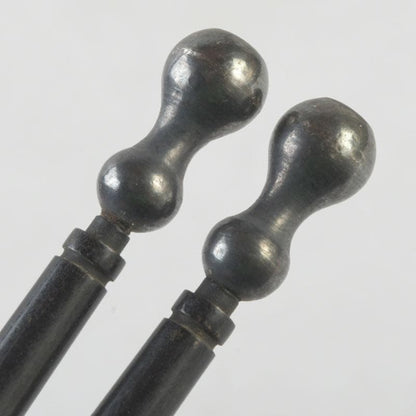 Silver Hibashi Fire Chopsticks by Chikueido Eishin — Nanryo Hyotan Head, Signed Box, Japanese Tea Ceremony