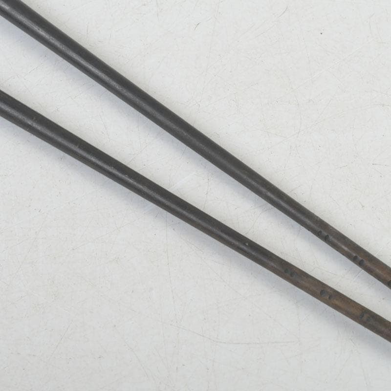 Silver Hibashi Fire Chopsticks by Chikueido Eishin — Nanryo Hyotan Head, Signed Box, Japanese Tea Ceremony