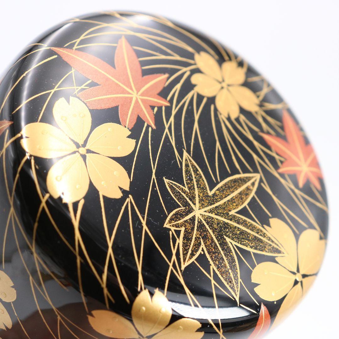 Hayashi Masaru Fukiyose Maki-e O-Natsume | Spring Autumn Lacquer Tea Caddy