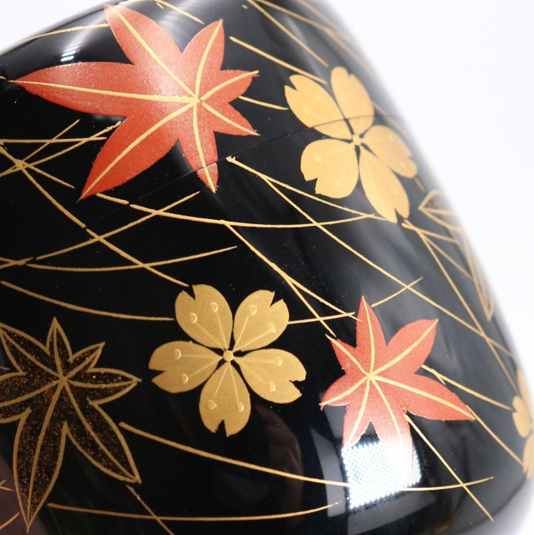 Hayashi Masaru Fukiyose Maki-e O-Natsume | Spring Autumn Lacquer Tea Caddy