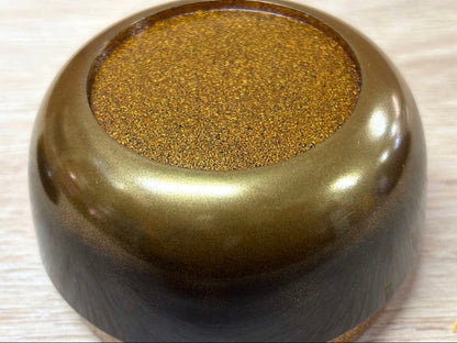 Maki-e Lacquer Hira-Natsume by Kiyose Ikkō — Fan Shiogama Motif Kin-Sunago Interior