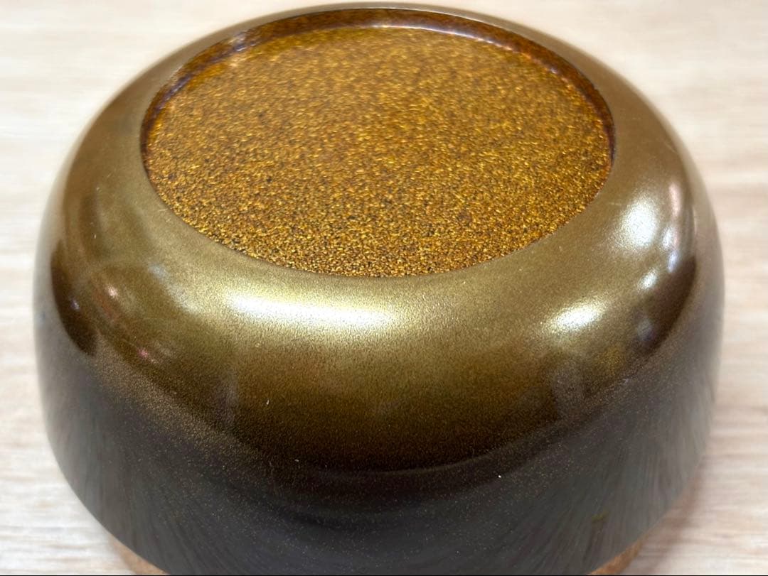 Maki-e Lacquer Hira-Natsume by Kiyose Ikkō — Fan Shiogama Motif Kin-Sunago Interior