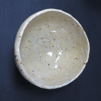 Speckled Earth Glaze Tea Bowl - Rustic Japanese Chawan with Natural Iron Spots
