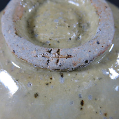Speckled Earth Glaze Tea Bowl - Rustic Japanese Chawan with Natural Iron Spots