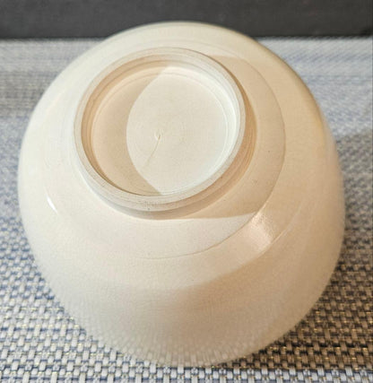 Nishio Zuiho Kinran-iro-e Noshi Design Tea Bowl — Kyo-yaki Chawan
