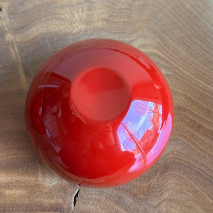 Miyata Sokei Tombo Maki-e Natsume — Echizen Master, Spherical Vermillion with Gold Dragonfly, Signed Box