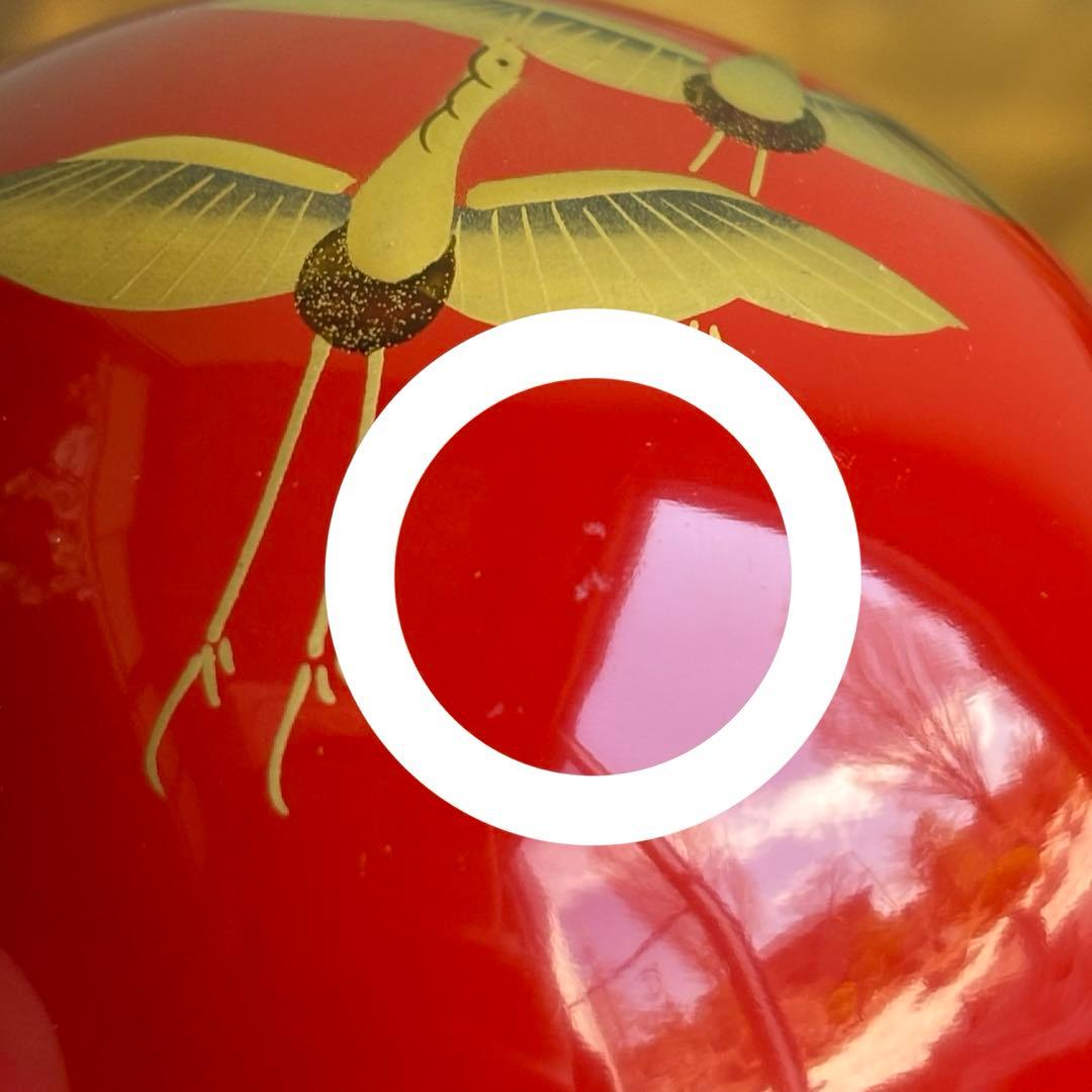 Miyata Sokei Tombo Maki-e Natsume — Echizen Master, Spherical Vermillion with Gold Dragonfly, Signed Box