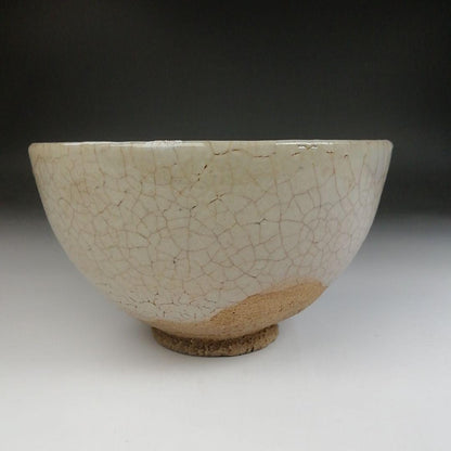 E-Karatsu Painted Tea Bowl by Nakazato Shigetoshi - Iron Brushwork Chawan