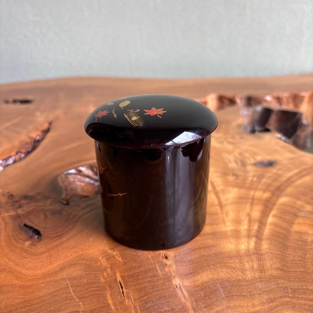 Fuki-yose Maki-e Kinrinji by Nakade Shoho — Autumn Leaves & Hidden Squirrel, Tomobako