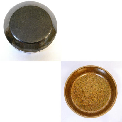 Kaga Maki-e Natsume Tea Caddy — Raden Heron & Reed by Maehata Shunsai II, Signed Tomobako