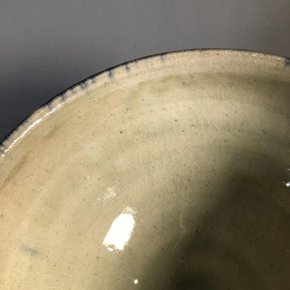 Ko-Sometsuke Tenmoku Tea Bowl by Kato Mineo - Sempo Kiln Blue Chawan with Signed Box