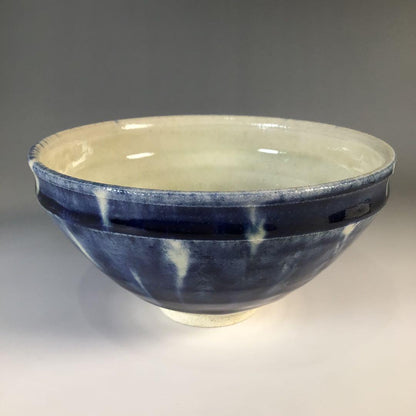 Ko-Sometsuke Tenmoku Tea Bowl by Kato Mineo - Sempo Kiln Blue Chawan with Signed Box