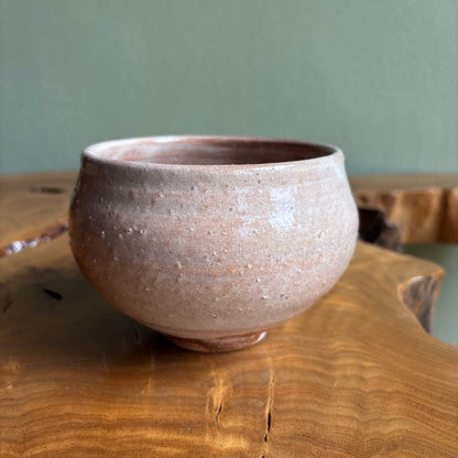 Hagi Ware Matcha Bowl by Hagijo Toen — Shiro-Hagi Glaze Chawan with Tomobako, Japanese Tea Ceremony