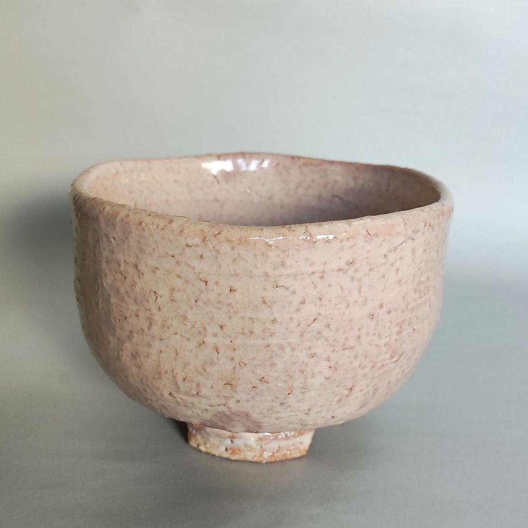 Otani Keisen Hagi Tea Bowl - Keisen Kiln Wari-Kodai Chawan with Signed Box