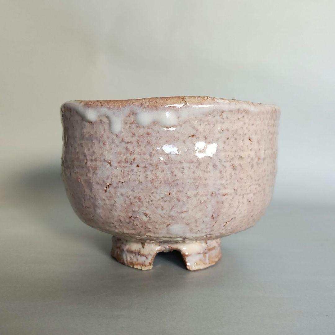 Otani Keisen Hagi Tea Bowl - Keisen Kiln Wari-Kodai Chawan with Signed Box