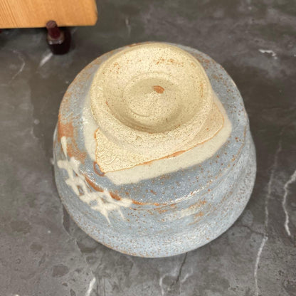 Nonaka Shunkiyo Nezumi-Shino Tea Bowl — Mino Ware Chawan with Tomobako
