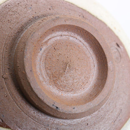 Tamba Tachikui Ash Glaze Matcha Chawan named Hakuu, Box Signed by Tea Master Hisada Soya