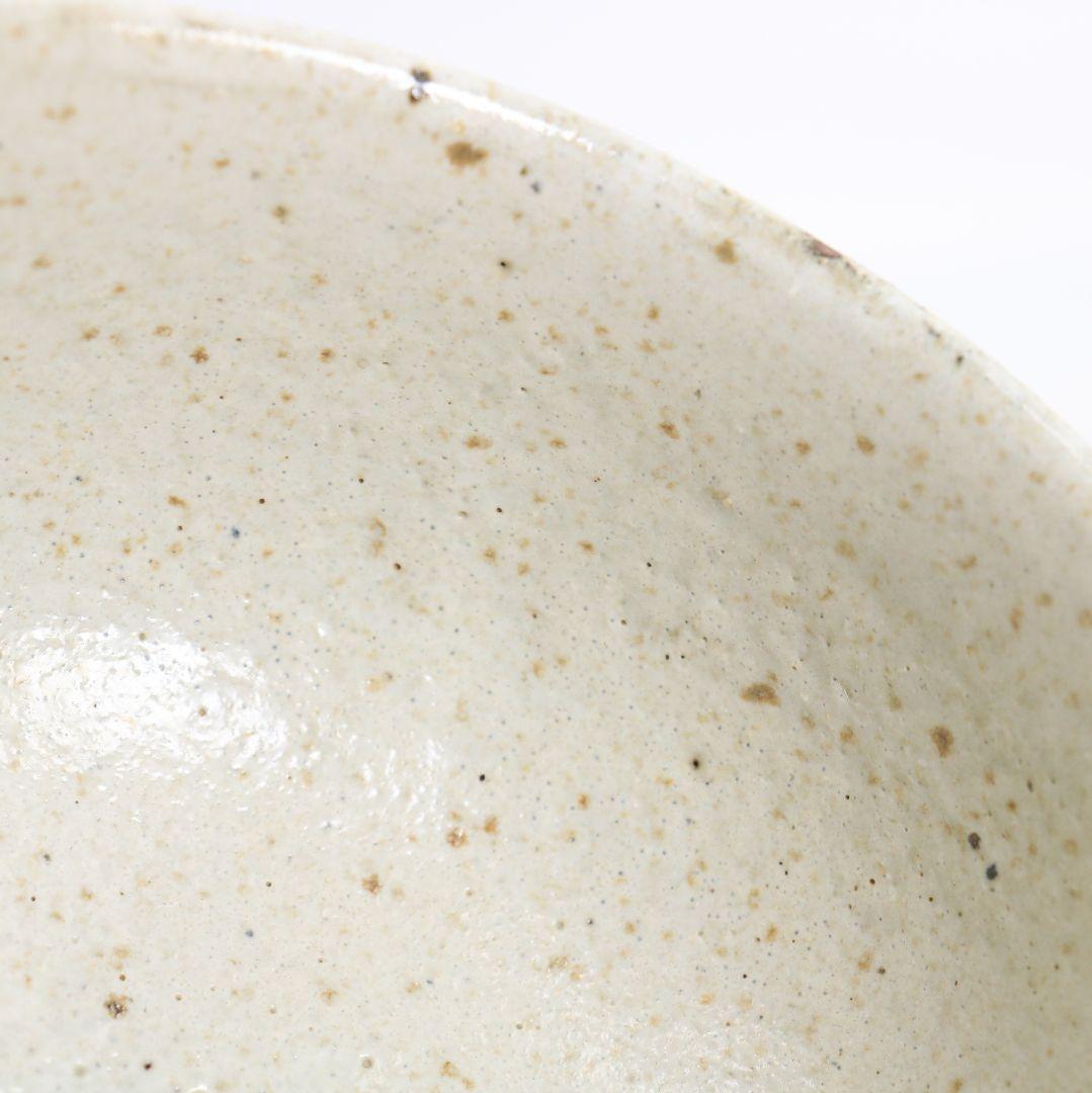 Tamba Tachikui Ash Glaze Matcha Chawan named Hakuu, Box Signed by Tea Master Hisada Soya