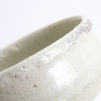 Tamba Tachikui Ash Glaze Matcha Chawan named Hakuu, Box Signed by Tea Master Hisada Soya