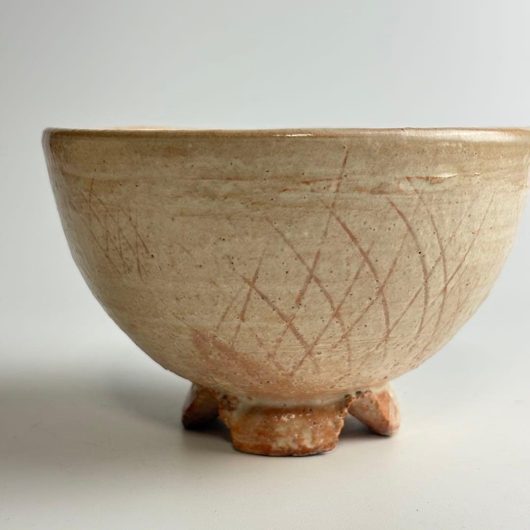 12th Gen Tsuchiya Rokuroemon Susa-Karatsu-Hagi Chawan - Split Foot Warikodai Tea Bowl