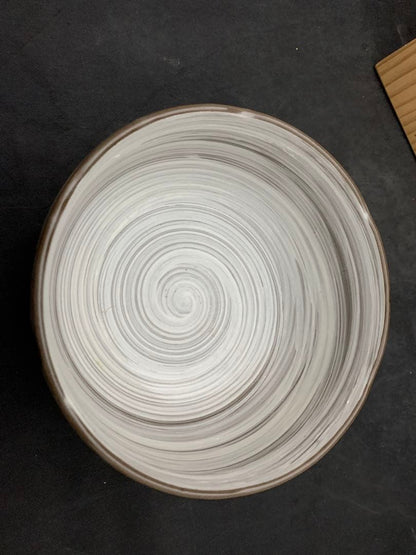 Plum Blossom Kashiki Bowl by Izumi - Japanese Confectionery Dish with Brushwork Design