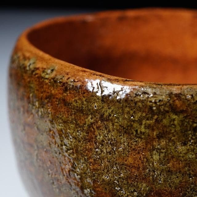 Ohi Toshiro X Chozaemon Amber Glaze Chawan with Kiln Variation